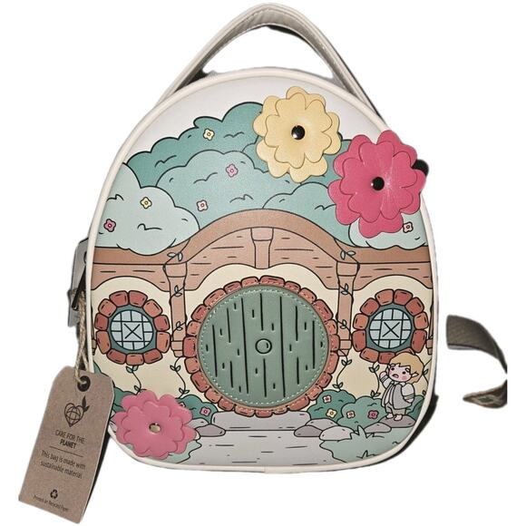 NWT! The Lord of the Rings Bag End Door Mini Backpack Exclusive 9x10.5 *read - Picture 8 of 12